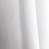 Gardinenstoff mit geschwungenen Linienmuster in der Farbe weiß