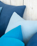 Edle Kissenstoffe in der Farbe denim