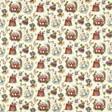 weißes Kaninchen verrückter Hutmacher Grinsekatze Tweedle Dum Tweedle Dee Helle Dekostoffe