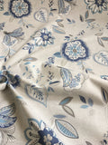Canvas Dekostoff in denim blau