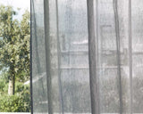 Transparenter Leinen Gardinenstoff in der Farbe taupe