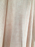 Zarter Leinengardinenstoff in rosa