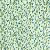 Cotton fabric monkshood - blue