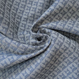 Polsterstoff mit grafischem Design in der Farbe dunkelblau