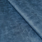 recyceltes Leder in der Farbe blau