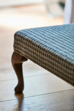 Edler Wollstoff mit Vichy Muster in der Farbe grau
