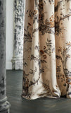 Dekostoff mit asiatischen Musterdesign in indigoblau