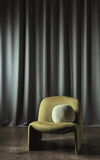 edler Lamm Woll Satin Polsterstoff gelb