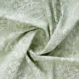 Bio Paisley Polsterstoff hellgrün