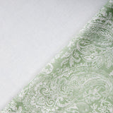 Bio Paisley Polsterstoff hellgrün