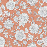 Nachhaltige Blumendekostoff rosé