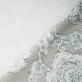 Bio Kissenstoffe floral in der Farbe mausgrau