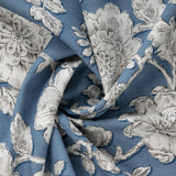 Bio Blumenstoff denim blue
