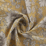 Flower Power gelber Dekostoff