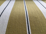 Streifenstoff 100% Baumwolle ocker