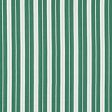 Opulenter Dekostoff mit edlen Streifen in der Farber racing green und natur 