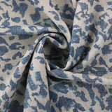 gefleckte Dekostoffe indigo blau