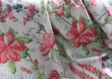 Satin Blumenstoff 