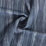 Bio Stoff Aquarelle Streifen indigo