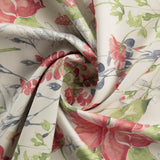 Cosy Blumenstoff für Vorhänge powderblue