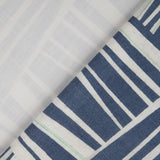 Organic Stoffe in indigo blau