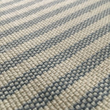 Streifen Outdoorstoff aus recyceltem Polypropylen in der Farbe steinblau