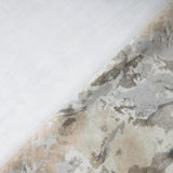 Bio Aquarelle Stoff  braun rosa