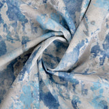 Bio Aquarelle Stoff indigo