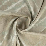 Bio Baumwolle mit Zackenmuster in schönen beige Farbtönen