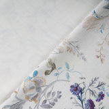 Bio Blumenwiese Stoff denim blue